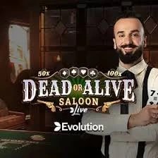 Dead or Alive: Saloon by Evolution, showcased at casinohotwin.be – game logo