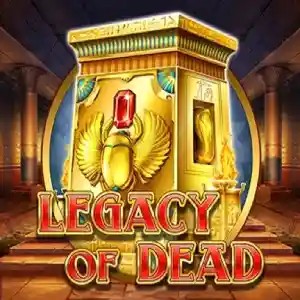 Legacy of Dead slot logo by Play'n GO at HotWin Casino
