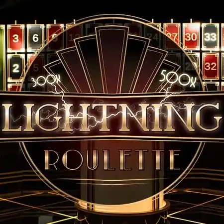 Official Live Dealer logo: Lightning Roulette by Evolution at HotWin Casino