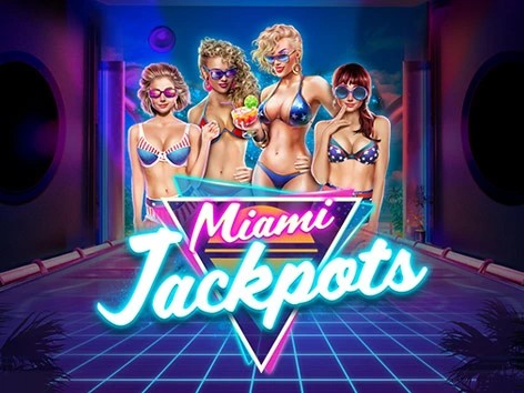 Miami Jackpots slot logo by Booming Games at HotWin Casino